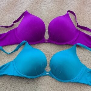 Victoria's Secret Purple and Blue Bras